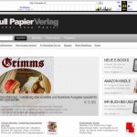 Alte Website mit alten Logo und Design von Null Papier