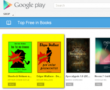 Platz 1 für Null Papier bei Google E-Books